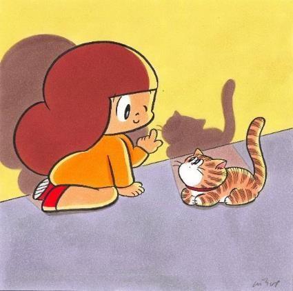 I like you. I like even your shadow!